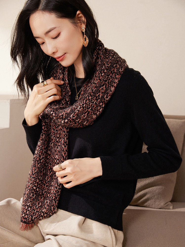 Cashmere Crew Neck Knit Top