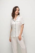 Silk Short Sleeve Pajama Set