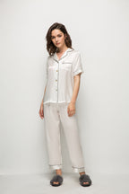 Silk Short Sleeve Pajama Set