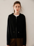 Zip-Up Wool Cashmere Hoodie