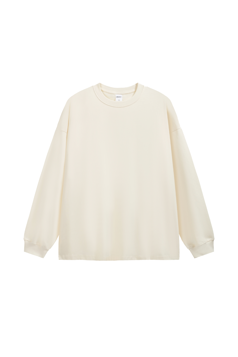 Camiseta de manga larga color niebla