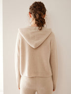 Zip-Up Wool Cashmere Hoodie