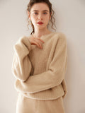 Oversized Crewneck Cashmere Sweater