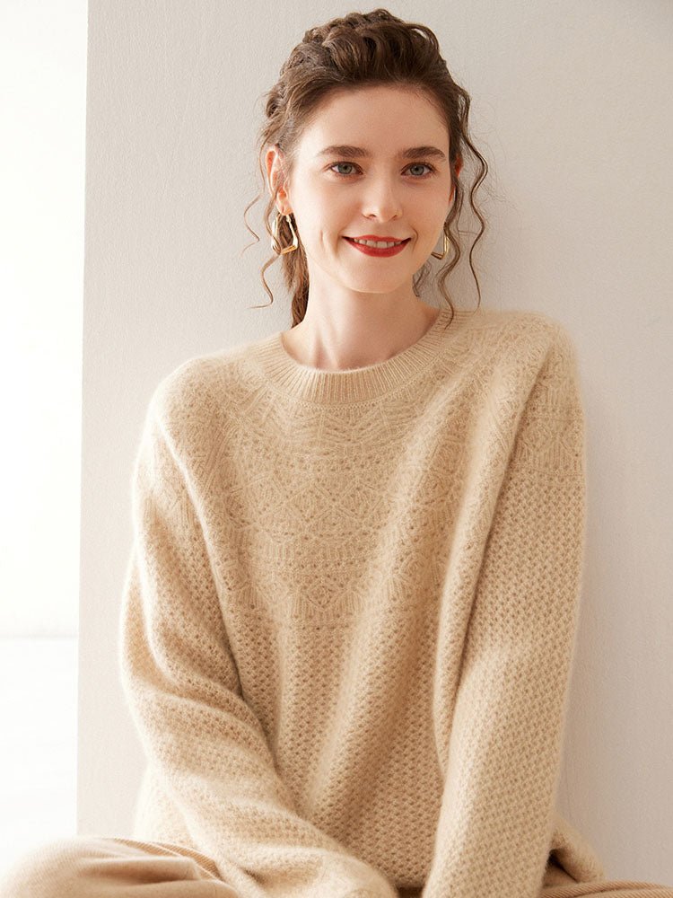 Oversized Crewneck Cashmere Sweater