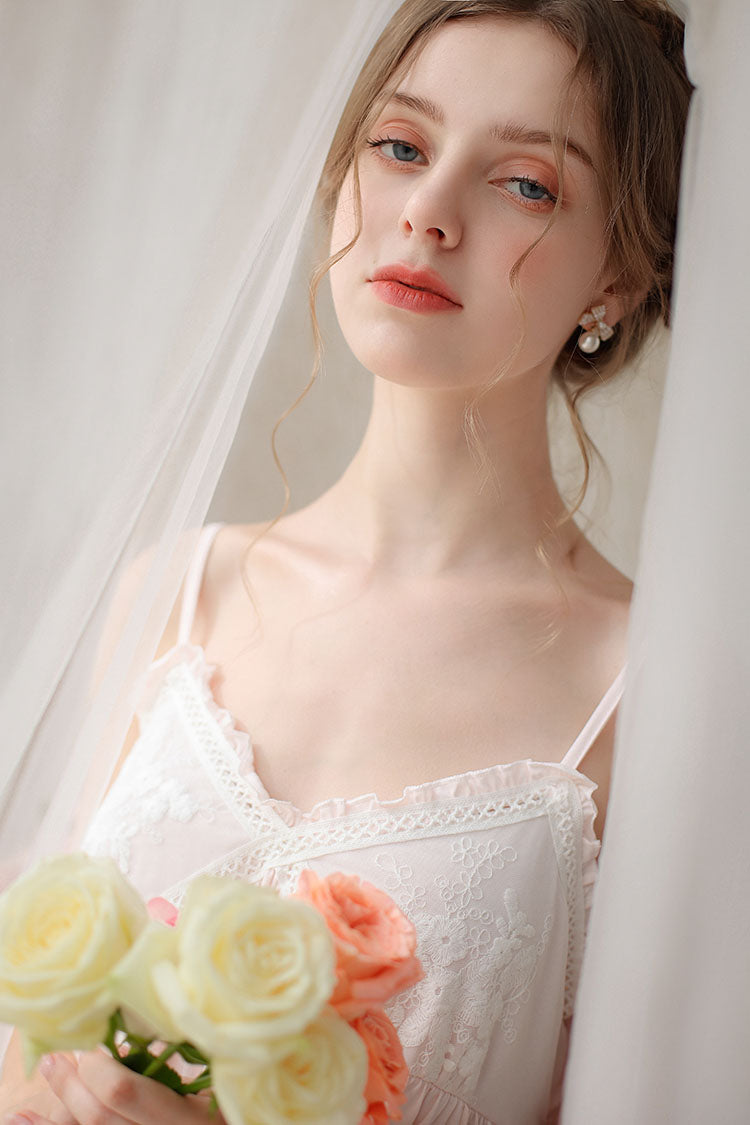 Delicate Lace Trimmed Cami Nightdress