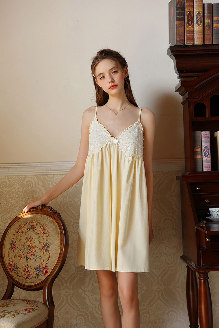 Knee Length Strapped Nightgown