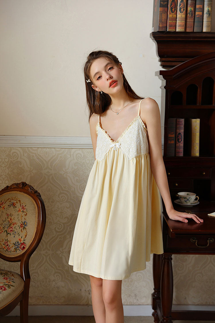 Knee Length Strapped Nightgown