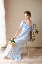 Short sleeves Cotton Nightgown