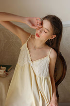Knee Length Strapped Nightgown