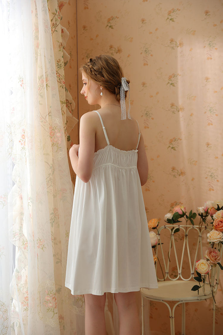 Delicate Lace Trimmed Cami Nightdress