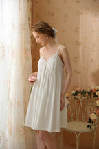 Delicate Lace Trimmed Cami Nightdress