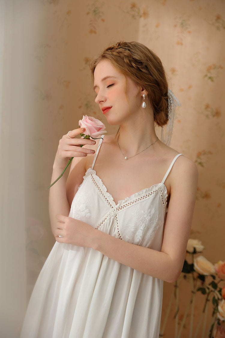 Delicate Lace Trimmed Cami Nightdress