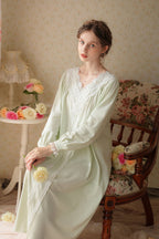 Lace Trimmed Vintage Style Nightgown