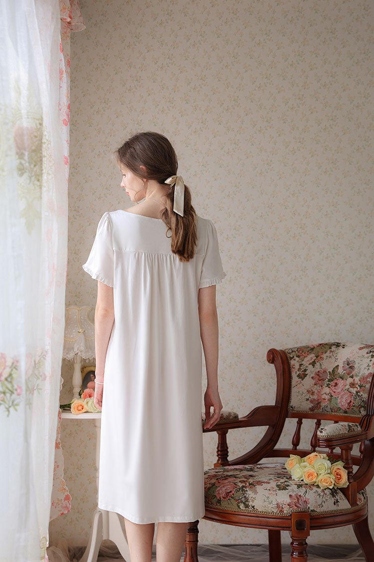 Knee Length Classic Cotton Nightgown