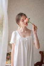 Knee Length Classic Cotton Nightgown