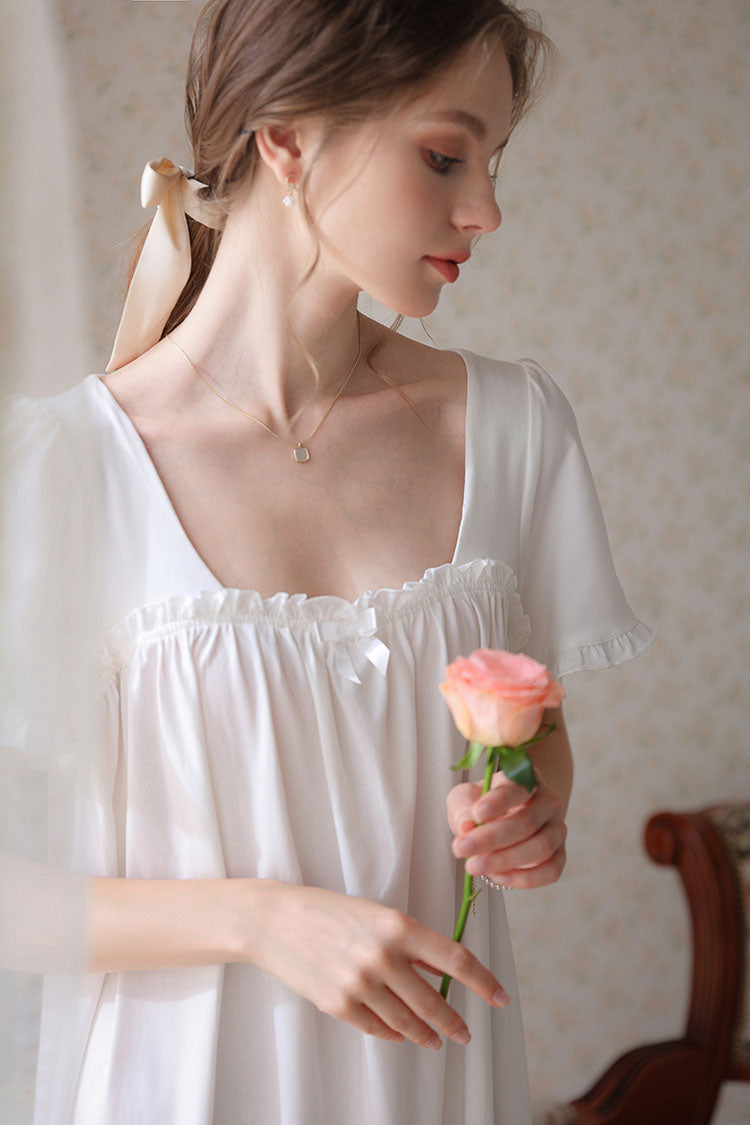 Knee Length Classic Cotton Nightgown