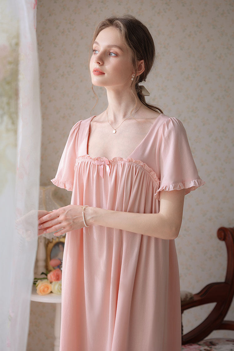 Knee Length Classic Cotton Nightgown