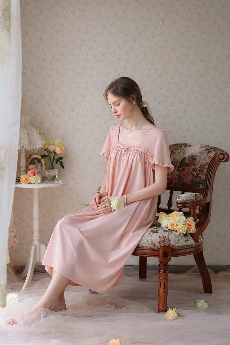 Knee Length Classic Cotton Nightgown