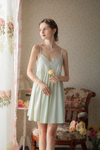 Delicate Lace Trimmed Cami Nightdress