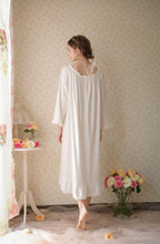 Ruffled Trimmed Long Nightgown
