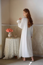 Vintage Style Nightgown with Delicate Lace