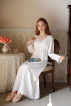 Vintage Style Nightgown with Delicate Lace