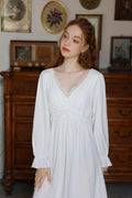 Vintage Style Nightgown with Delicate Lace