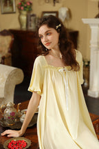 Vintage Style Sweet Nightgown with Ruffles