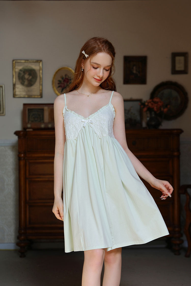 Knee Length Strapped Nightgown