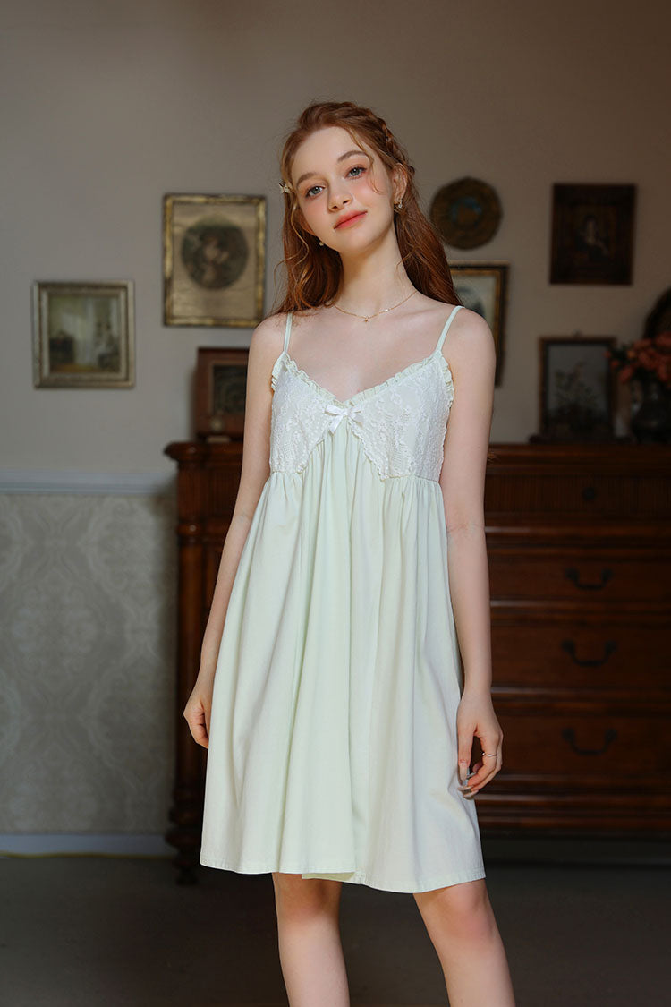 Knee Length Strapped Nightgown