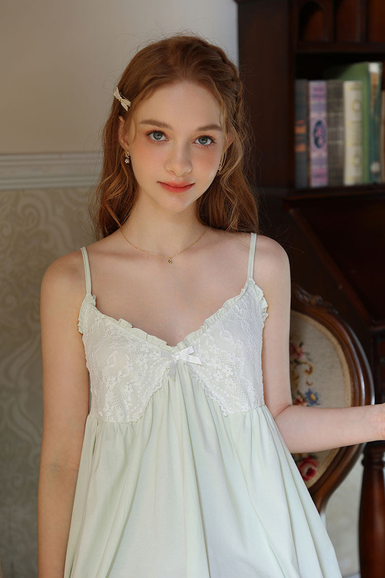 Knee Length Strapped Nightgown