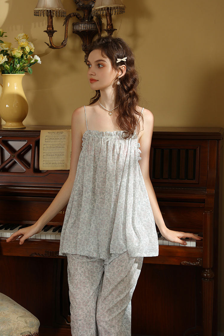 Floral Camisole & Pants Pajama Set