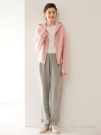 Zip-Up Wool Cashmere Hoodie