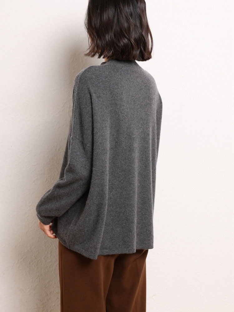 Cashmere Mock Neck Sweater