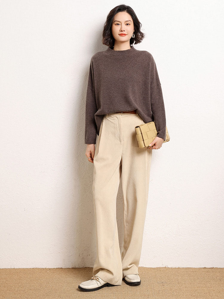 Cashmere Mock Neck Sweater