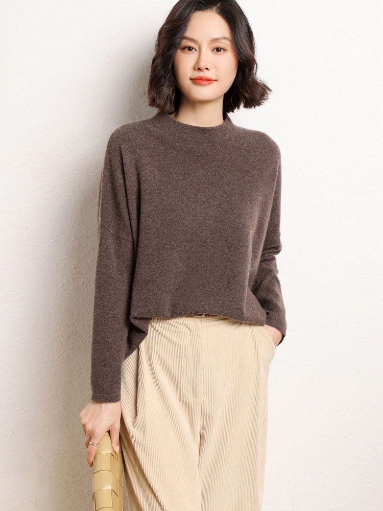 Cashmere Mock Neck Sweater