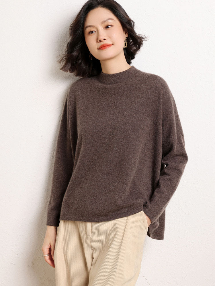 Cashmere Mock Neck Sweater