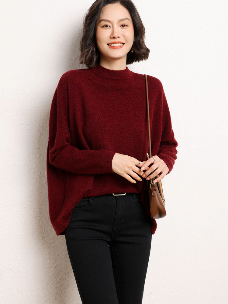 Cashmere Mock Neck Sweater