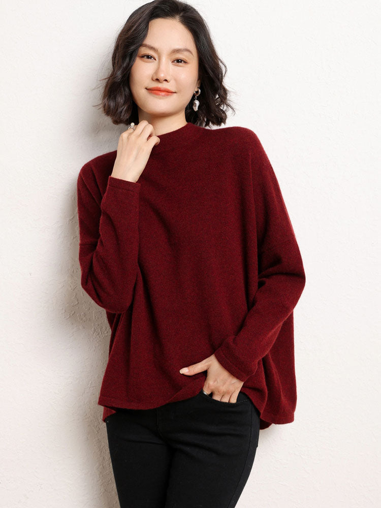 Cashmere Mock Neck Sweater
