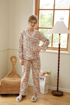 Cotton Floral Printed Full Length Pajama Set