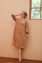 Cotton Oriental Classical Style Full Length Nightgown