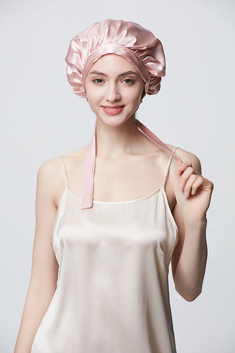 Concise Style Silk Sleeping Cap