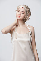Concise Style Silk Sleeping Cap