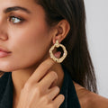 Gilded Groove Earrings