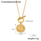 Vintage Gold Pendant Necklace