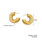 C - Halo Hoop Earring