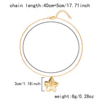Golden Floral Pendant Necklace