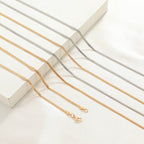 【20】Herringbone Layered Gold Necklace
