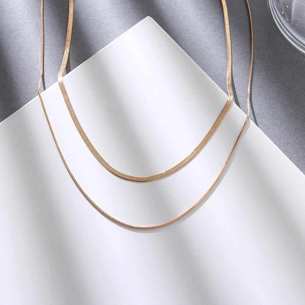 Golden Minimalist Layered Necklace