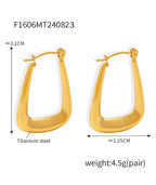 U Design Hoop Earrings